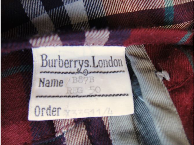 Gabardina Burberry Gris de Algodón - vista 4