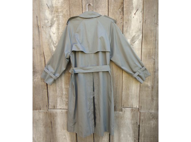 Gabardina Burberry Gris de Algodón - vista 6