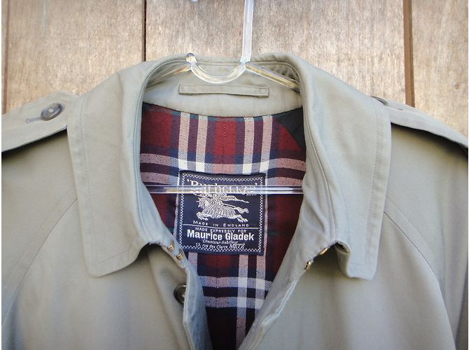 Gabardina Burberry Gris de Algodón - vista 7