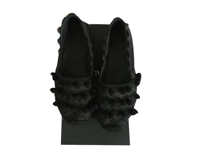 Espadrillas Maje in cotone nere Nero - vista 2