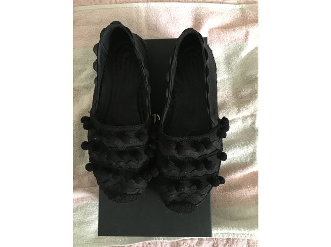 Espadrillas Maje in cotone nere Nero - vista 3