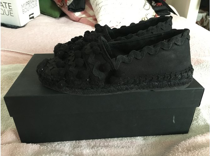 Espadrillas Maje in cotone nere Nero - vista 4