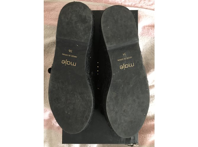 Espadrillas Maje in cotone nere Nero - vista 6