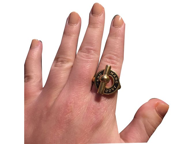 Anello Marc by Marc Jacobs Oro e Nero Metallo D'oro - vista 2