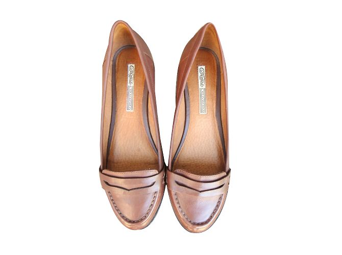 Mocassini Buffalo London in pelle marrone - vista 2