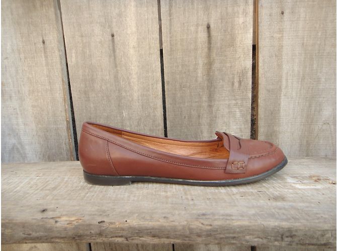 Mocassini Buffalo London in pelle marrone - vista 5