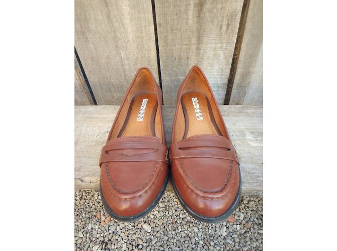 Mocassini Buffalo London in pelle marrone - vista 7