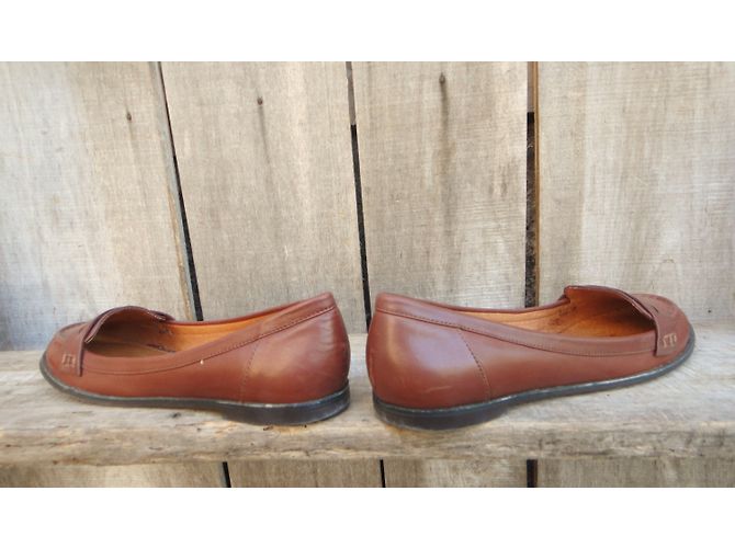 Mocassini Buffalo London in pelle marrone - vista 8
