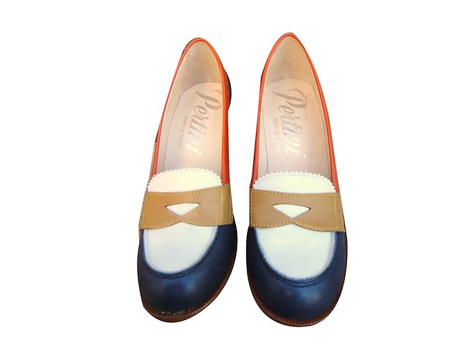 Autre Marque Pertini Leder Loafer Multicolour Mehrfarben - Ansicht 2