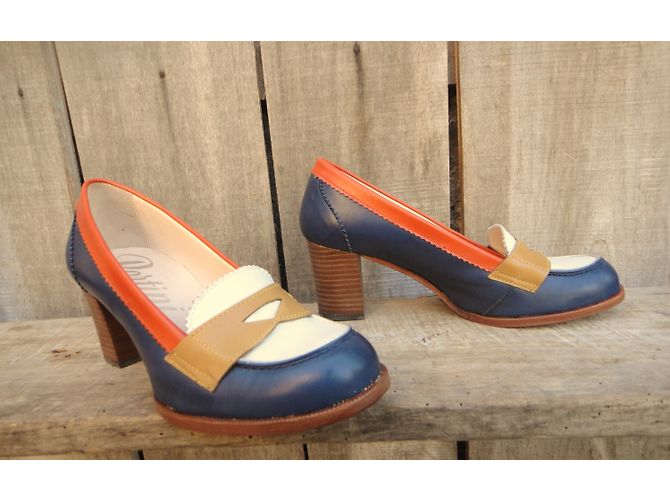Autre Marque Pertini Leder Loafer Multicolour Mehrfarben - Ansicht 5