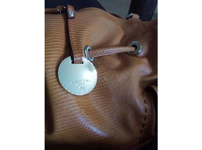 Borsa a mano Lancel Premier Flirt Arancione Pelle - vista 7