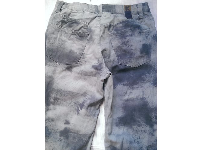 Kenzo Jeans Blau Camouflage Gerade Passform - Ansicht 10