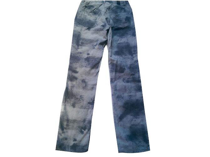 Kenzo Jeans Blau Camouflage Gerade Passform - Ansicht 2