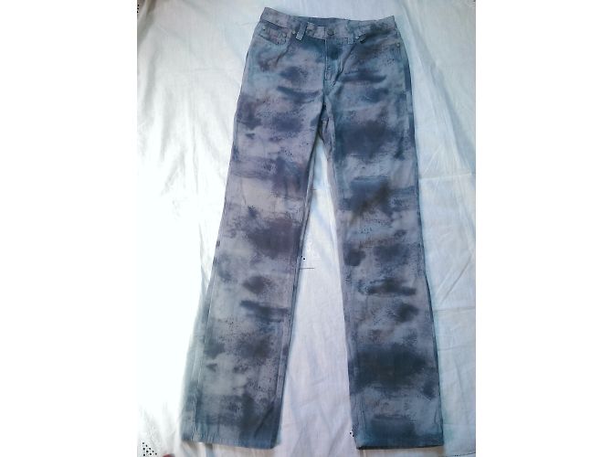 Kenzo Jeans Blau Camouflage Gerade Passform - Ansicht 3