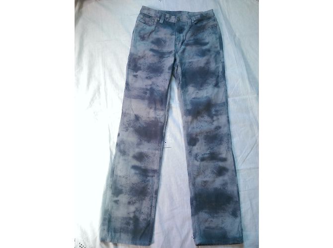 Kenzo Jeans Blau Camouflage Gerade Passform - Ansicht 5