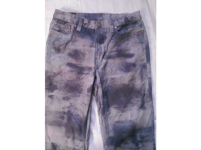 Kenzo Jeans Blau Camouflage Gerade Passform - Ansicht 6