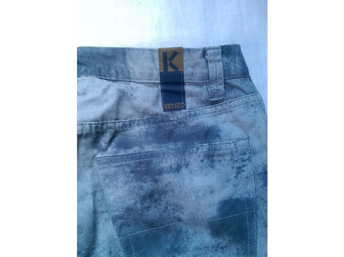 Kenzo Jeans Blau Camouflage Gerade Passform - Ansicht 7
