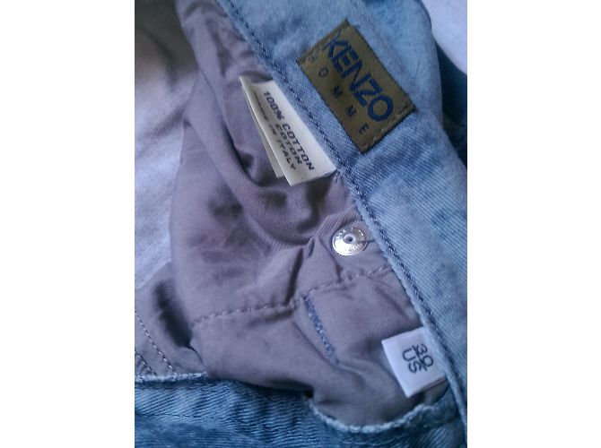 Kenzo Jeans Blau Camouflage Gerade Passform - Ansicht 8