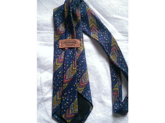 Cravatta Missoni in seta stampata Multicolore - vista 4