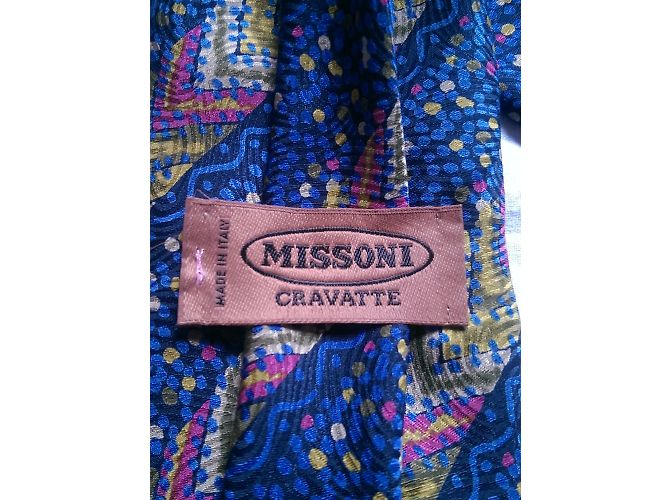 Cravatta Missoni in seta stampata Multicolore - vista 7