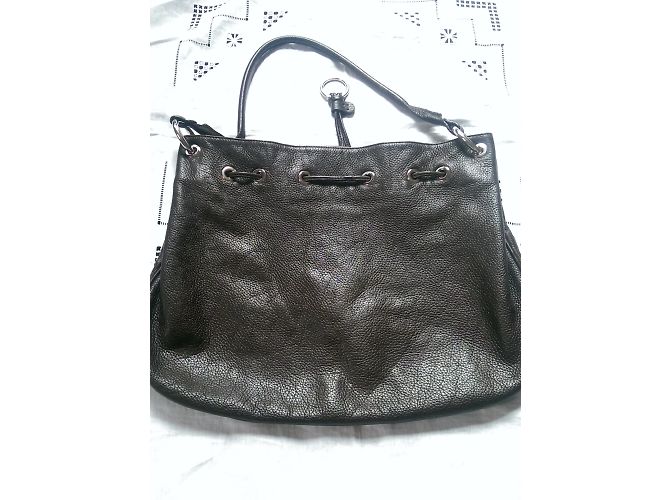 Borsa a mano in pelle marrone Furla Marrone scuro - vista 2