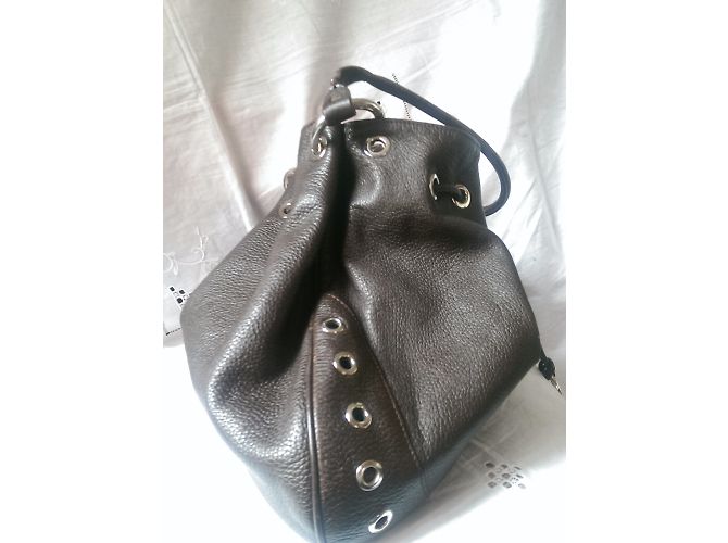 Borsa a mano in pelle marrone Furla Marrone scuro - vista 4