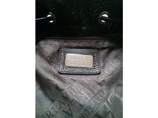 Borsa a mano in pelle marrone Furla Marrone scuro - vista 6
