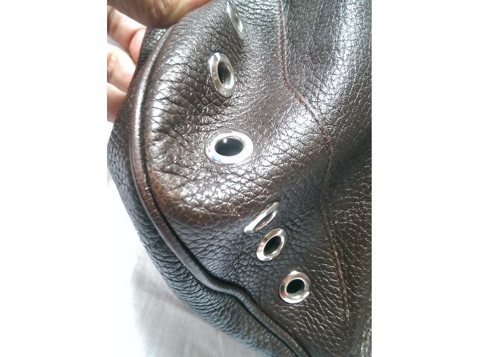 Borsa a mano in pelle marrone Furla Marrone scuro - vista 8