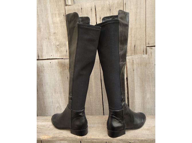 Botas Michael Kors Bromley Flat de cuero negro - vista 6