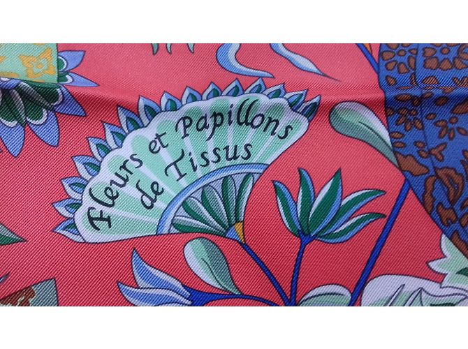 Hermès FLEURS ET PAPILLONS DE TISSU Multicolore - vista 3