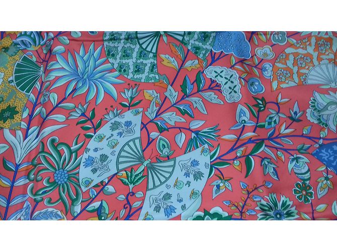 Hermès FLEURS ET PAPILLONS DE TISSU Multicolore - vista 4