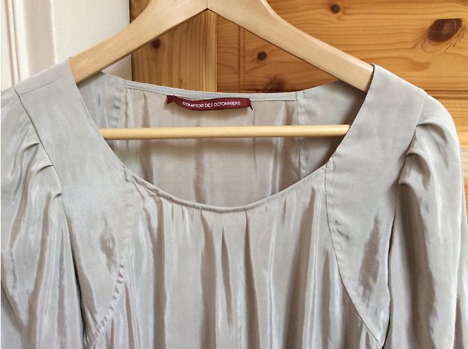 Bluse Comptoir Des Cotonniers Beige Polyester Größe 36 - Ansicht 3
