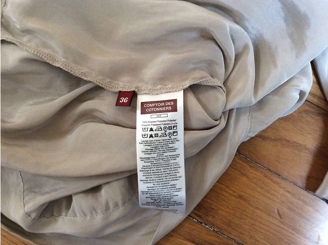 Bluse Comptoir Des Cotonniers Beige Polyester Größe 36 - Ansicht 4