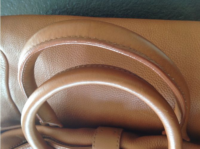 Borsa a mano Sergio Rossi in pelle color cammello Caramello - vista 10