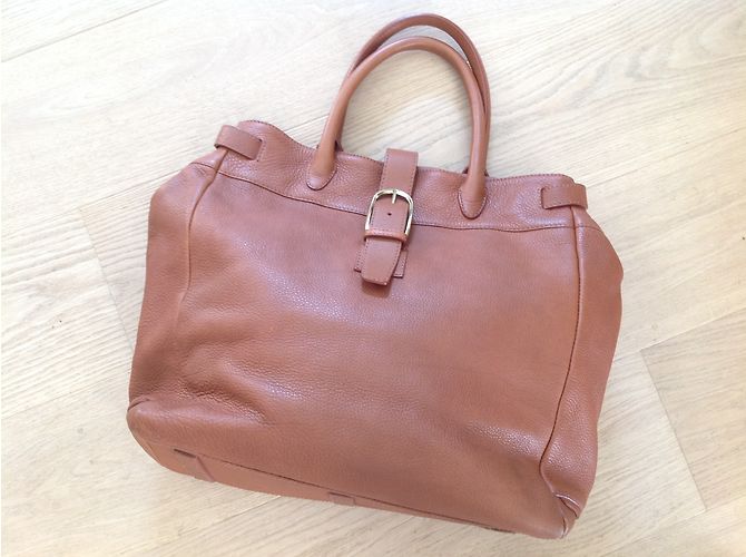 Borsa a mano Sergio Rossi in pelle color cammello Caramello - vista 11