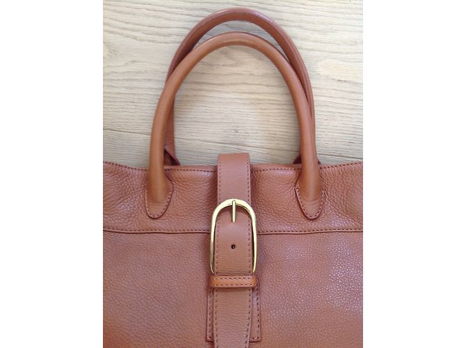 Borsa a mano Sergio Rossi in pelle color cammello Caramello - vista 7