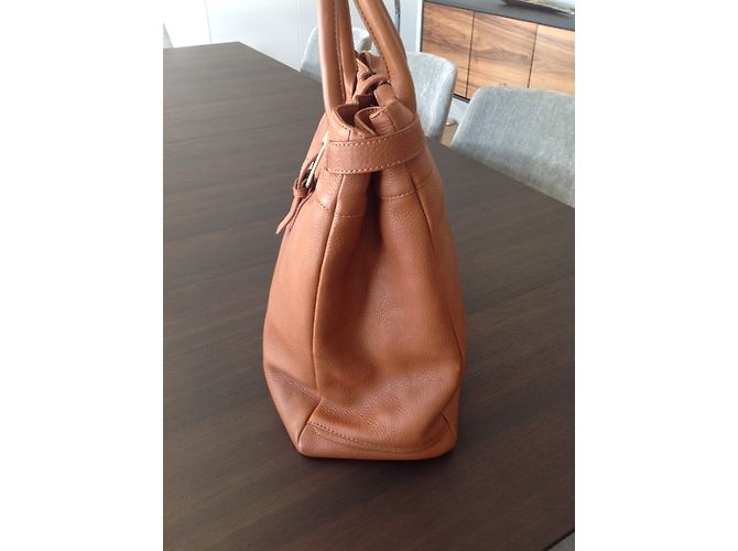 Borsa a mano Sergio Rossi in pelle color cammello Caramello - vista 9