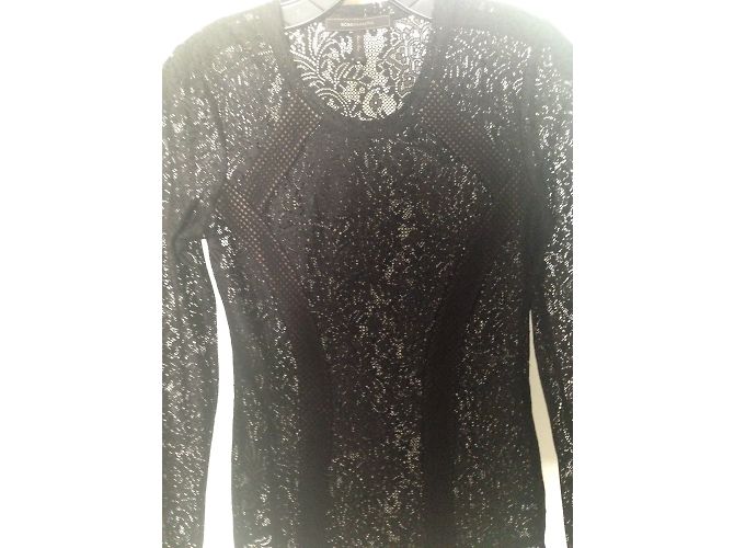Camicetta in pizzo nero Bcbg Max Azria XS - vista 2