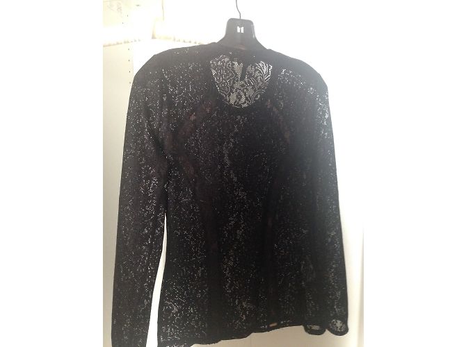 Camicetta in pizzo nero Bcbg Max Azria XS - vista 4