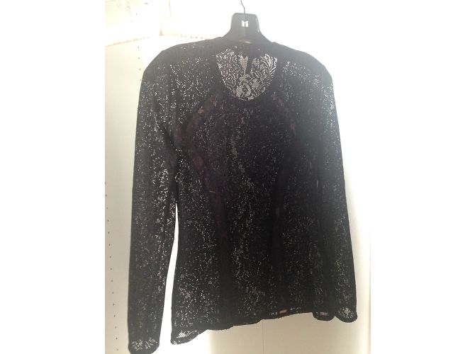 Camicetta in pizzo nero Bcbg Max Azria XS - vista 5