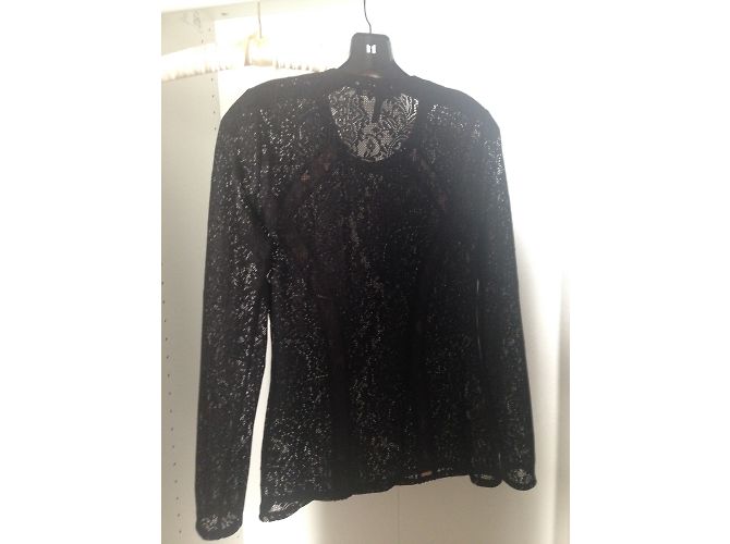 Camicetta in pizzo nero Bcbg Max Azria XS - vista 6