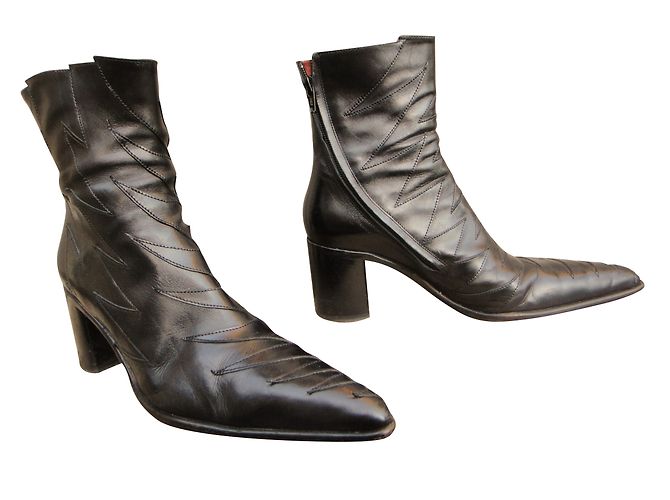 Botines Free Lance de cuero negro - vista 2