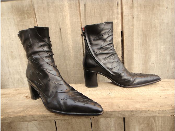 Botines Free Lance de cuero negro - vista 3