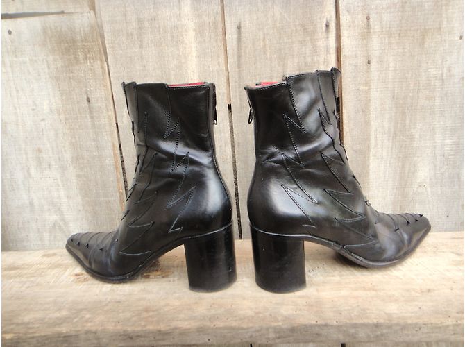Botines Free Lance de cuero negro - vista 4