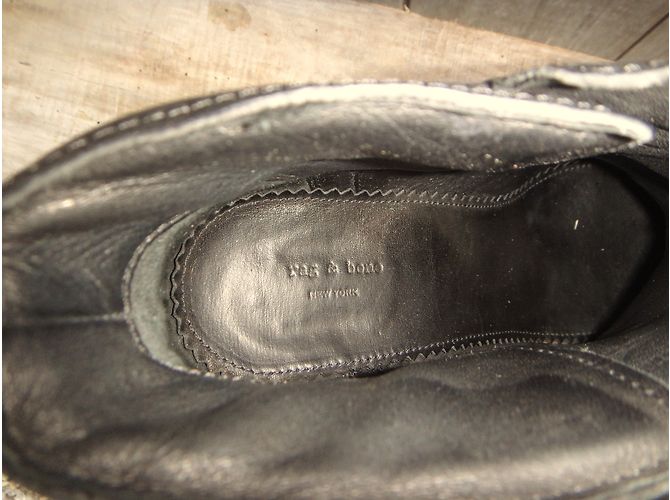 Botines Rag & Bone Harrow de cuero negro 38 - vista 7