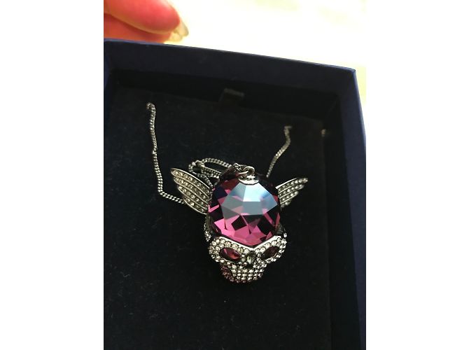 Collana Swarovski Teschio Viola Viola Porpora - vista 10