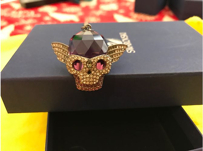 Collana Swarovski Teschio Viola Viola Porpora - vista 3