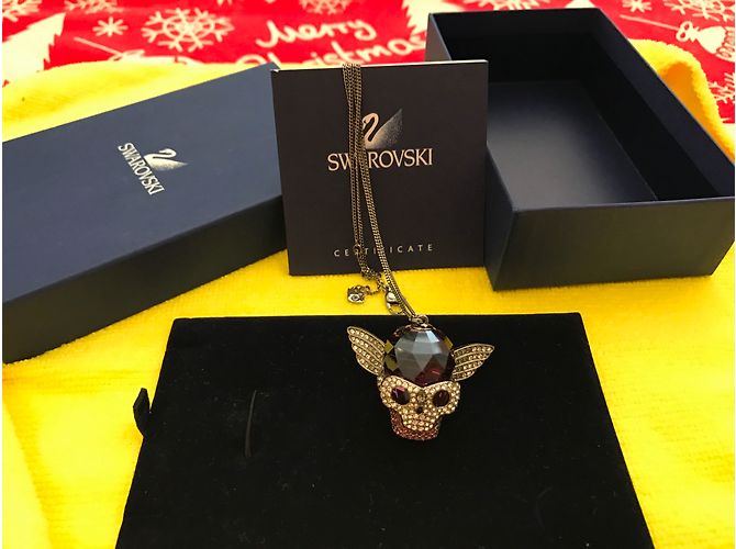 Collana Swarovski Teschio Viola Viola Porpora - vista 7