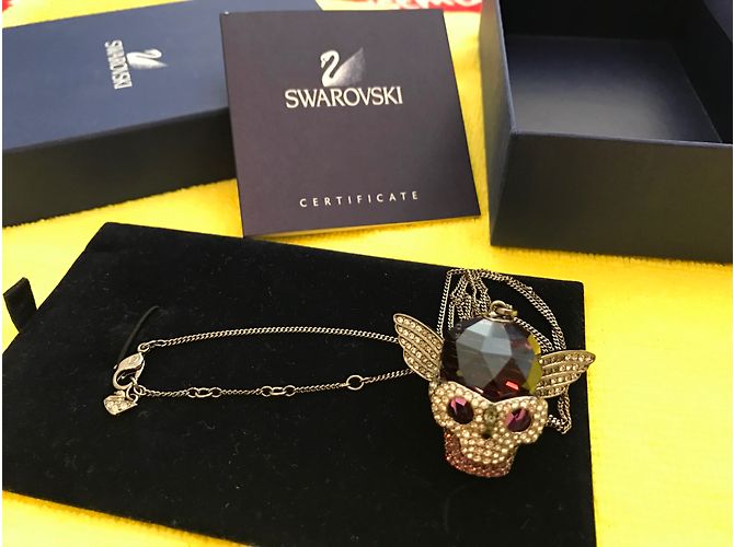Collana Swarovski Teschio Viola Viola Porpora - vista 9