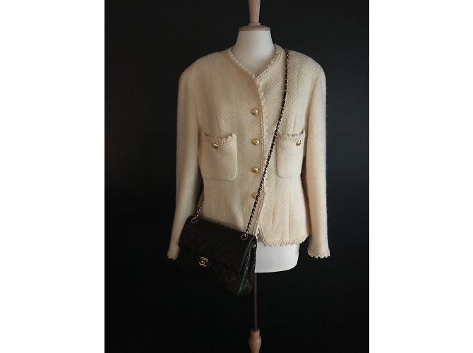Timeless Chanel Medium classico 2.55 Flap Bag rivestito Castagno - vista 6